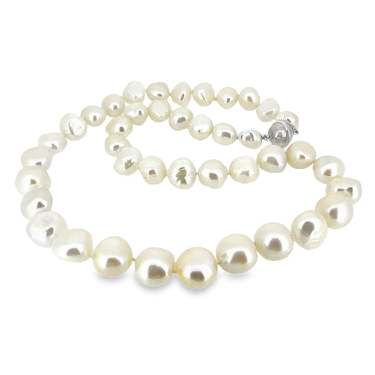 White Chunky Freshwater Pearl Necklace