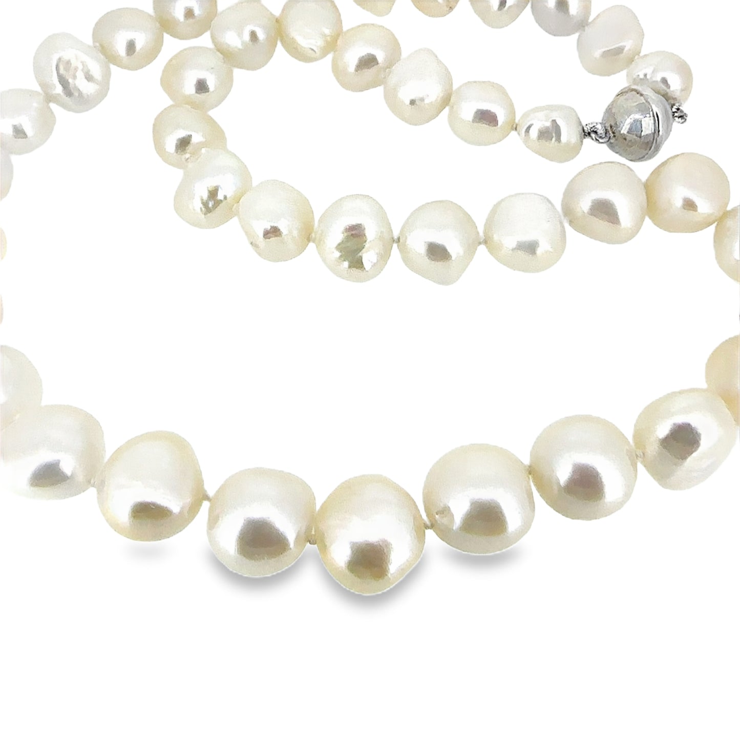 White Chunky Freshwater Pearl Necklace