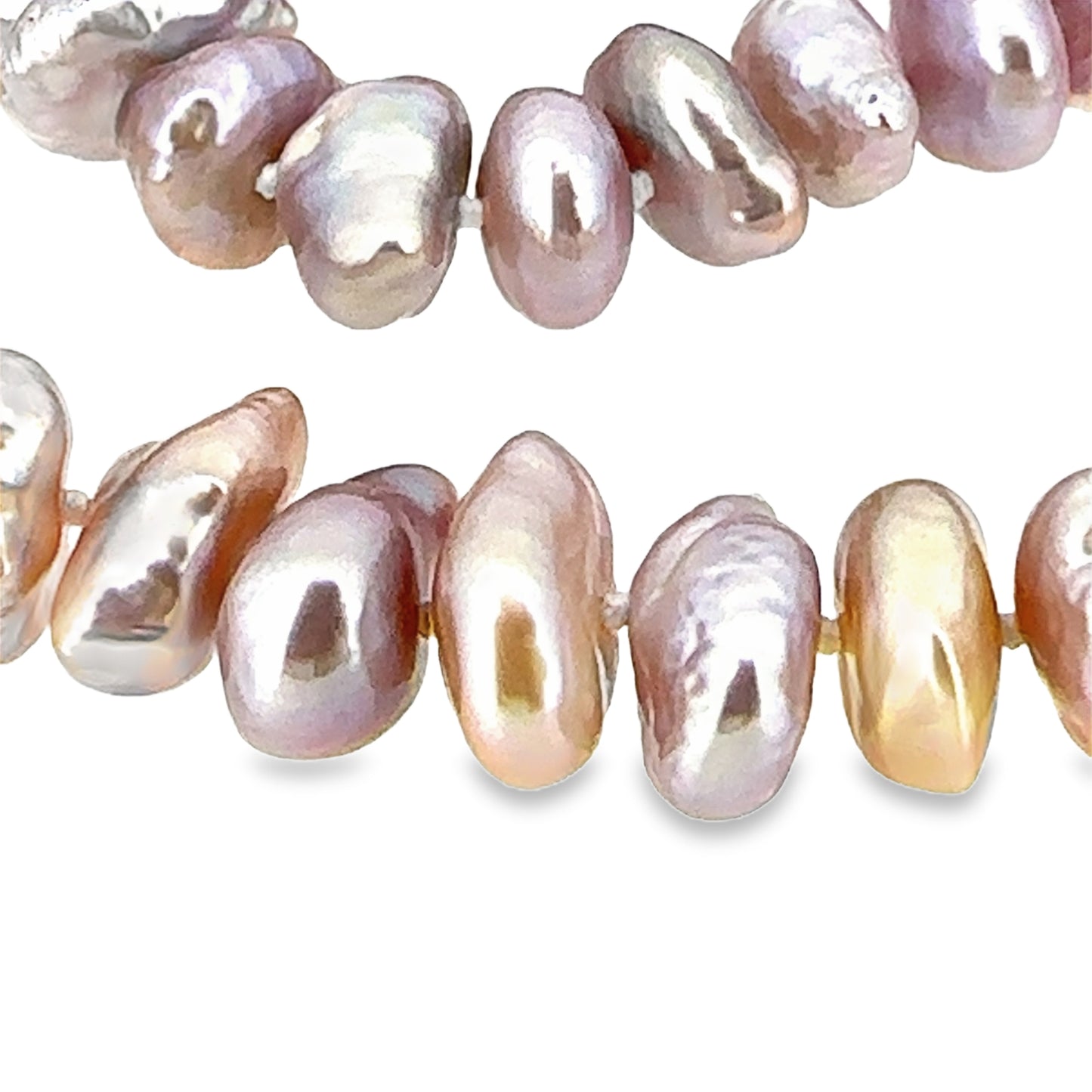 Chunky Pink Keishi Pearl Necklace