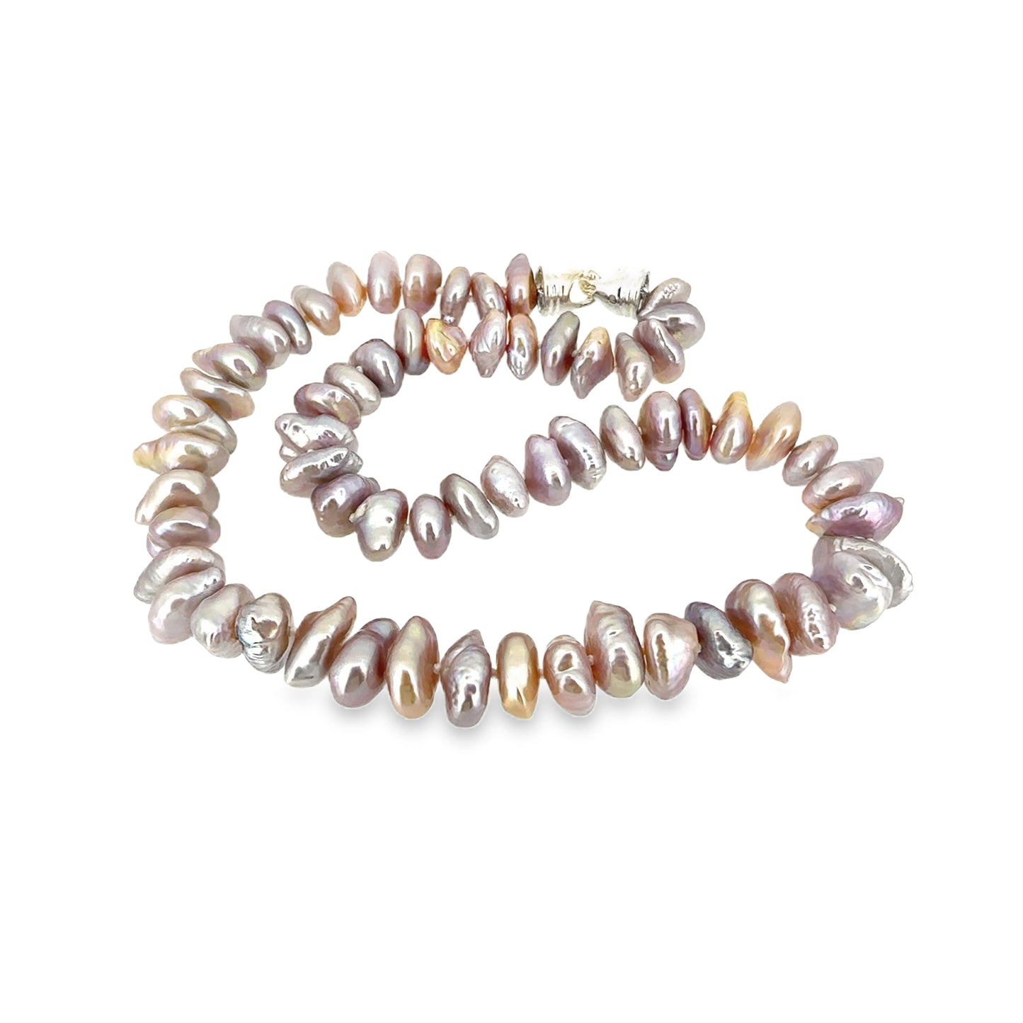 Chunky Pink Keishi Pearl Necklace