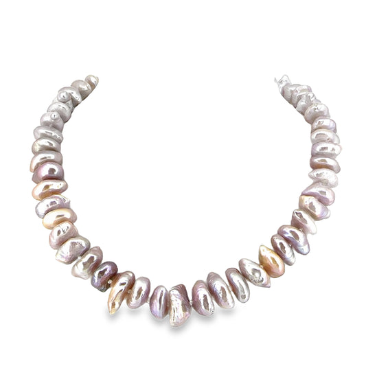 Chunky Pink Keishi Pearl Necklace