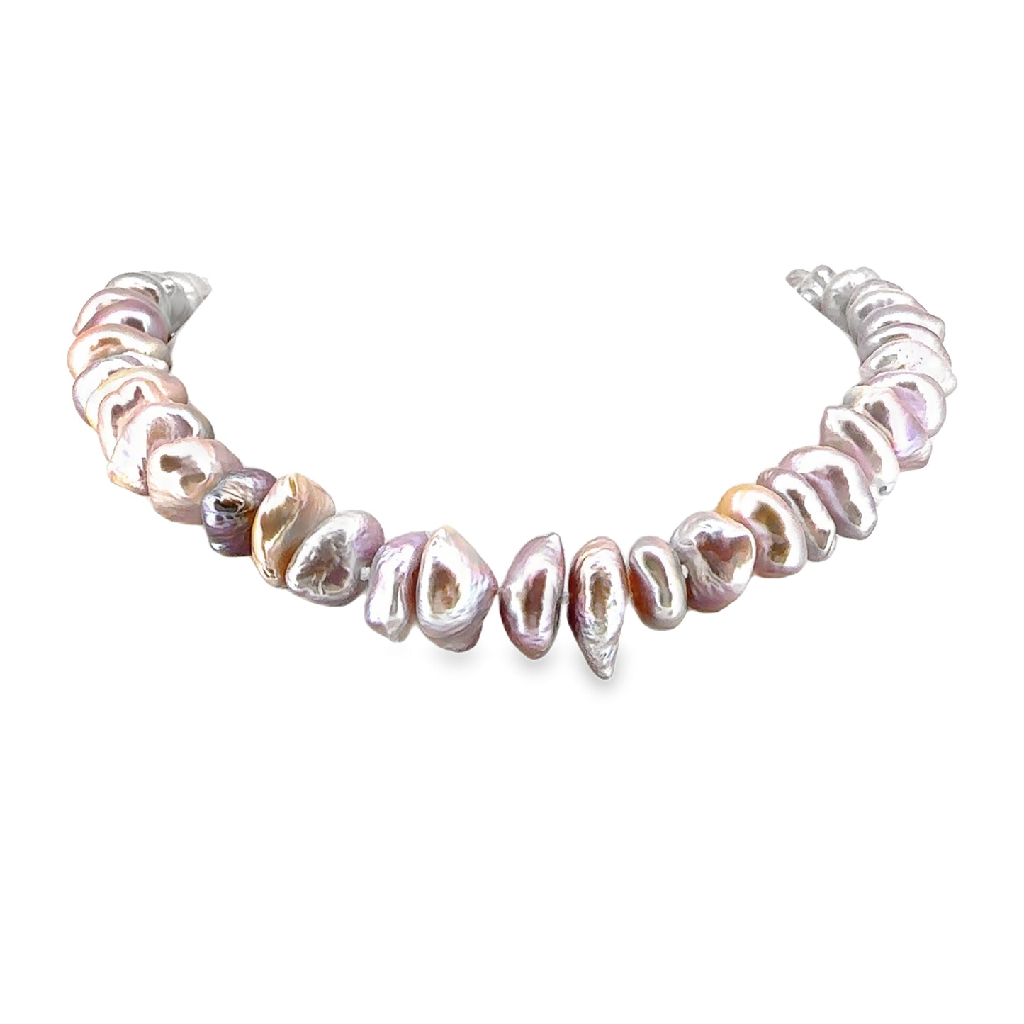 Chunky Pink Keishi Pearl Necklace