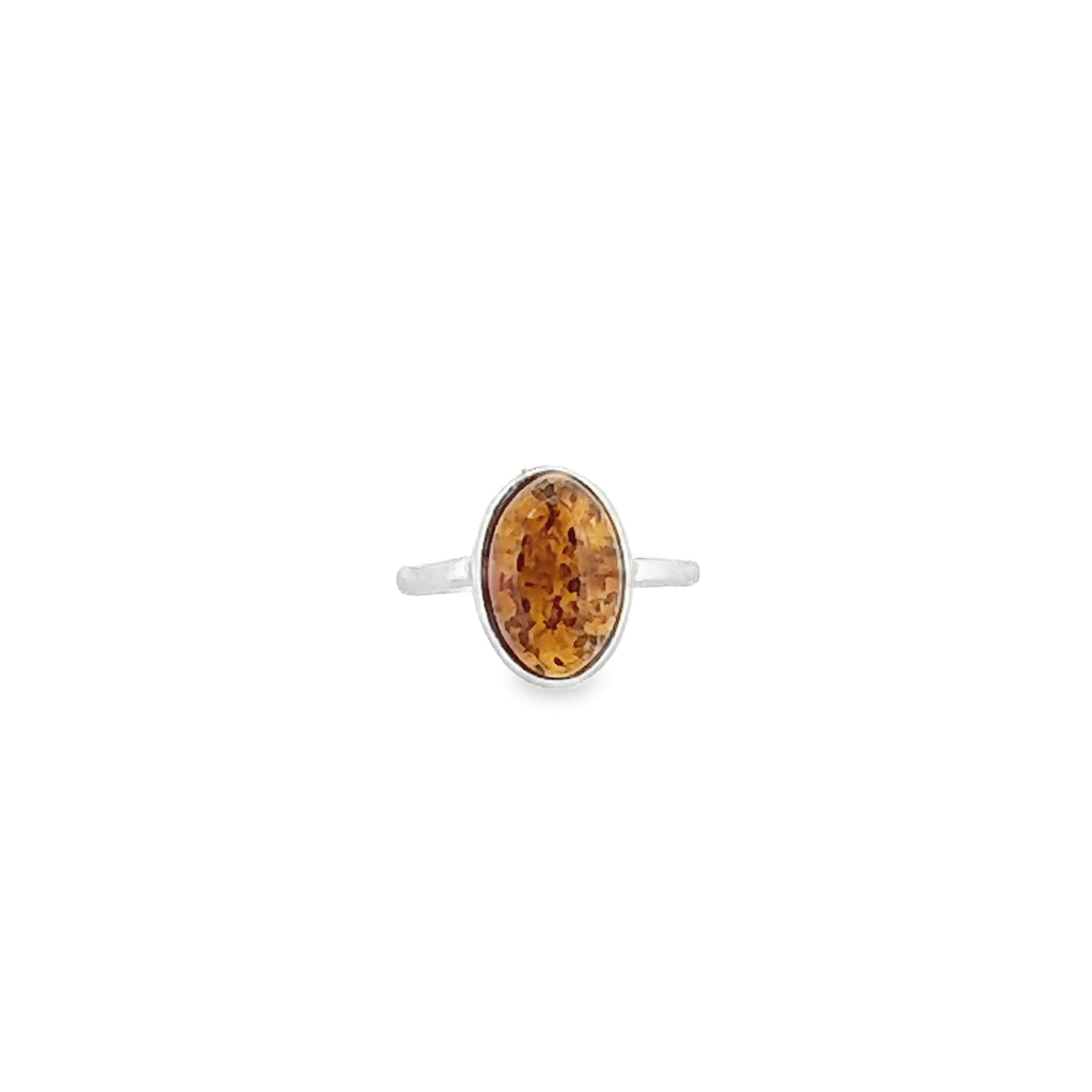 Oval Amber Ring