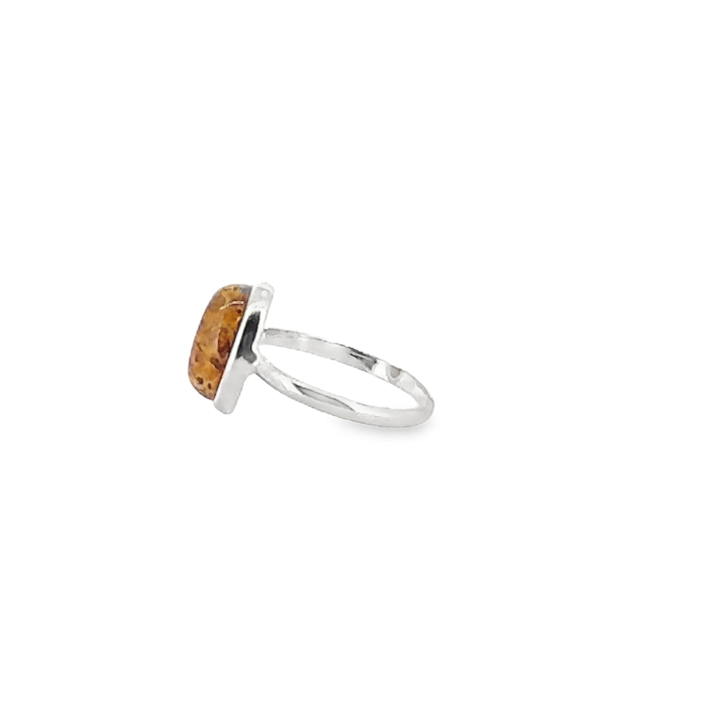 Oval Amber Ring