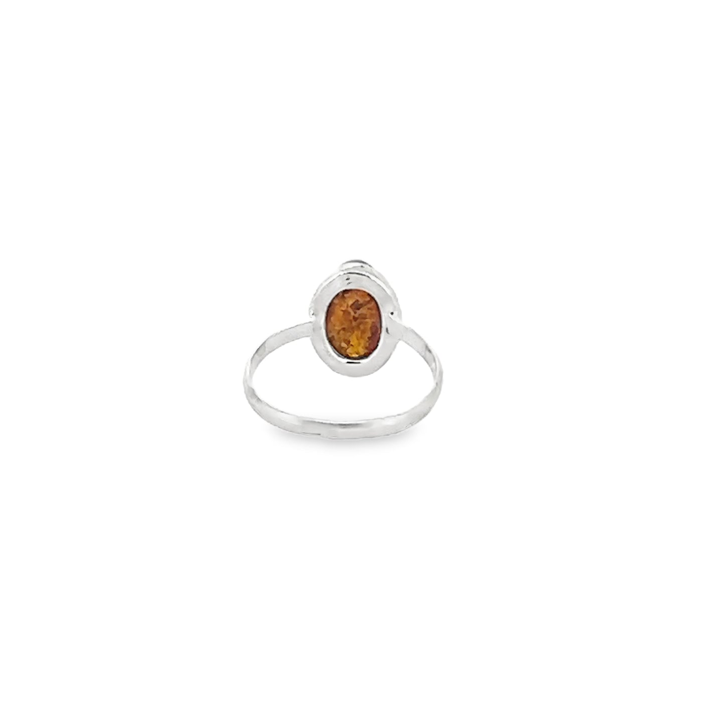 Oval Amber Ring