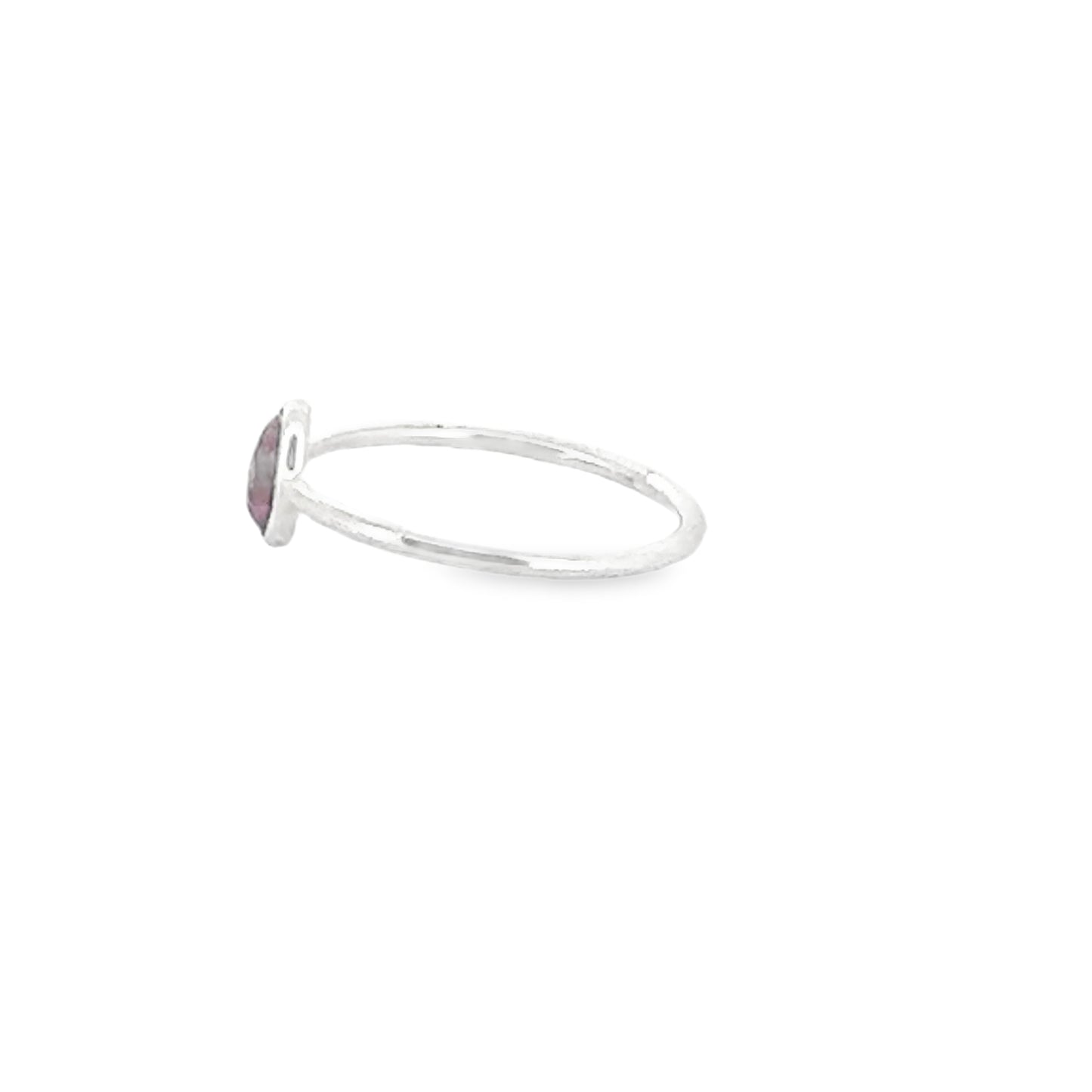 Pink Tourmaline Dainty Gemstone Ring