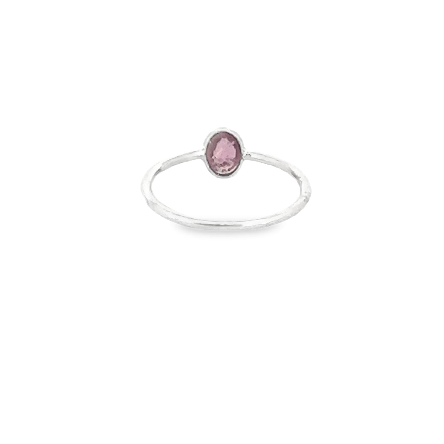 Pink Tourmaline Dainty Gemstone Ring