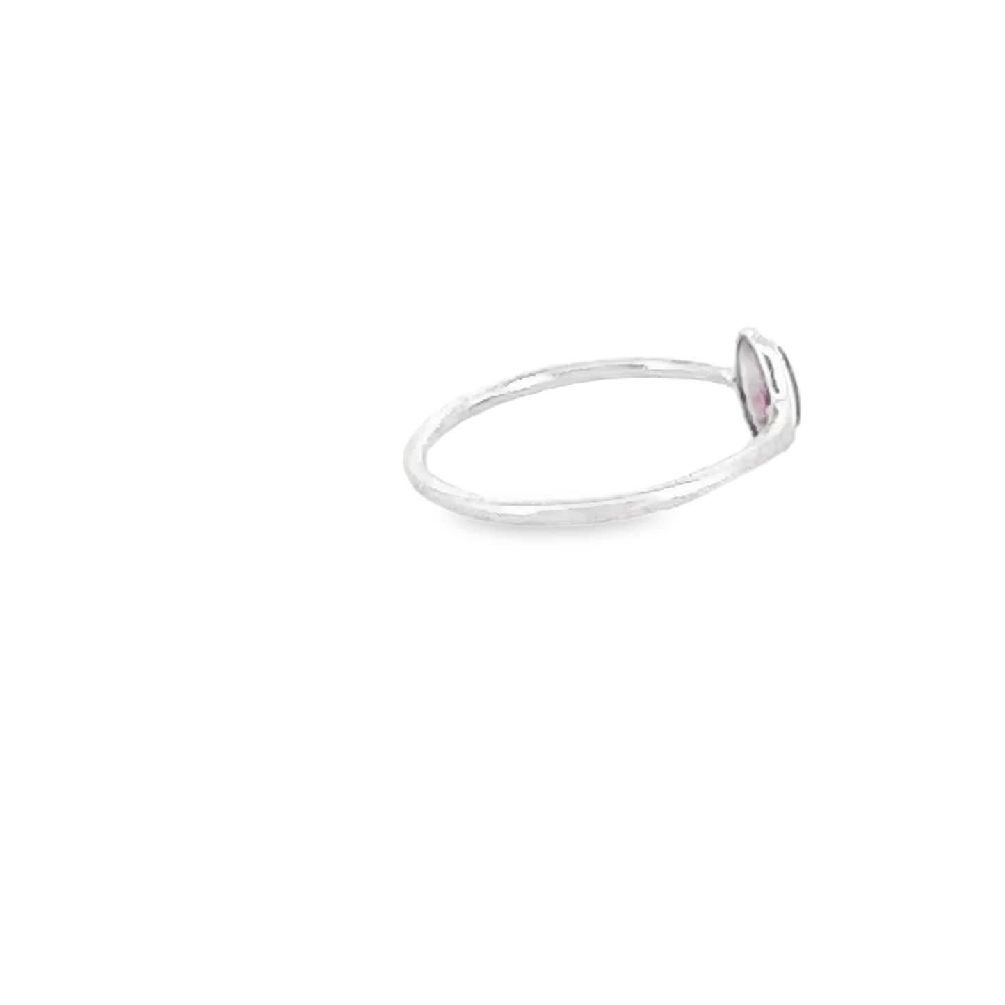 Pink Tourmaline Dainty Gemstone Ring