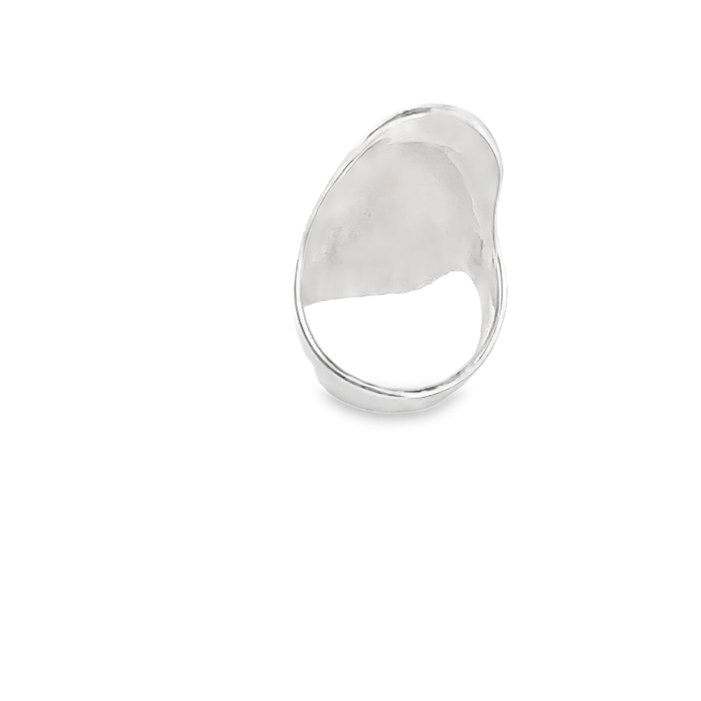 Sleek Silver Statement Ring