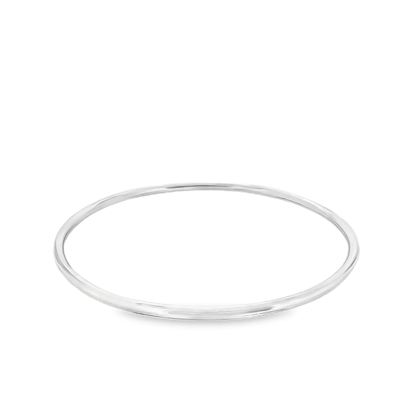 Silver 2.5mm Solid Bangle Bracelet