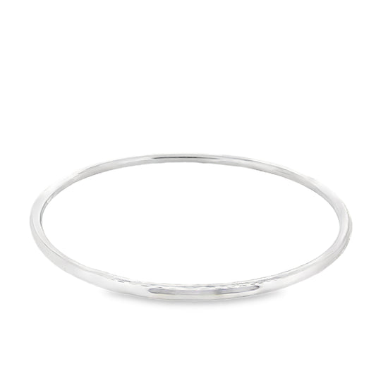 Silver Light Weight Hollow Bangle