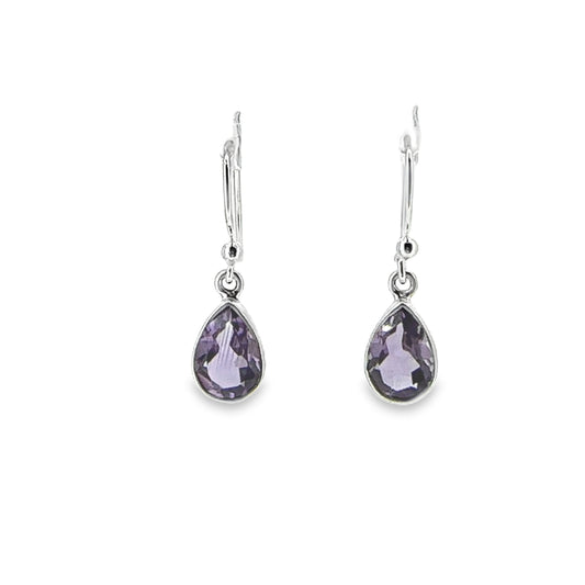 Amethyst Teardrop Earrings