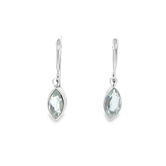 Pretty Marquise Facetted Gemstone Earrings