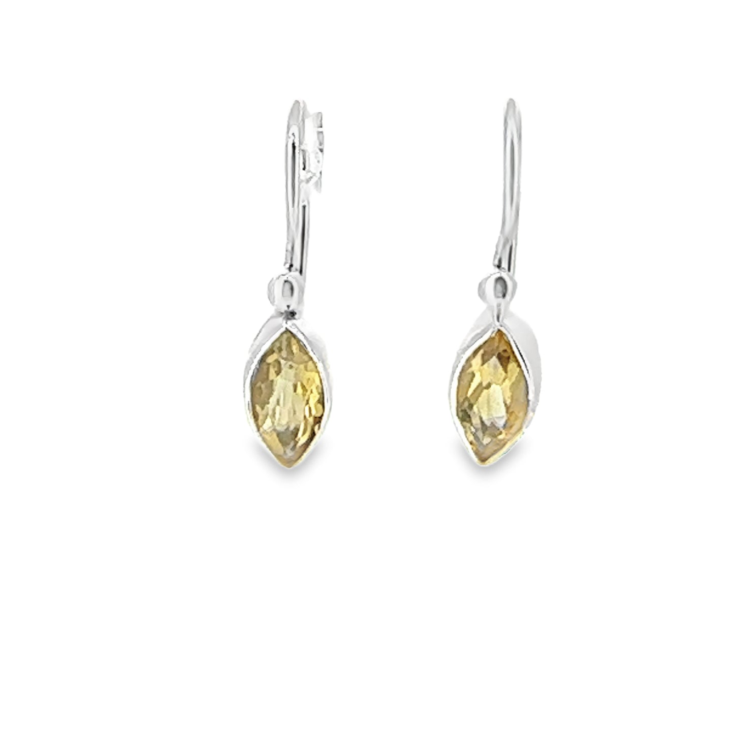 Pretty Marquise Facetted Gemstone Earrings