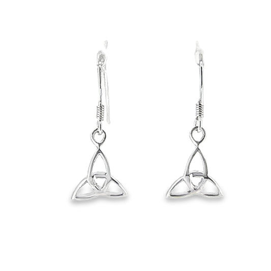 Trinity Silver Knot Earrings