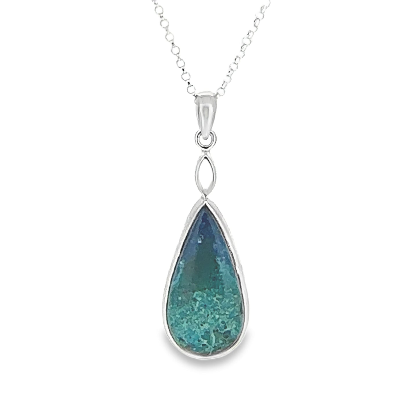 Azurite/Malachite Teardrop Gemstone Pendant