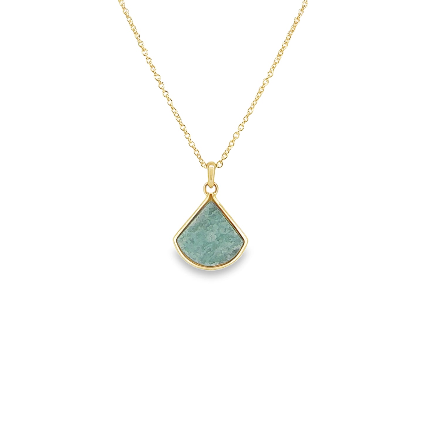 Amazonite Teardrop Pendant Necklace