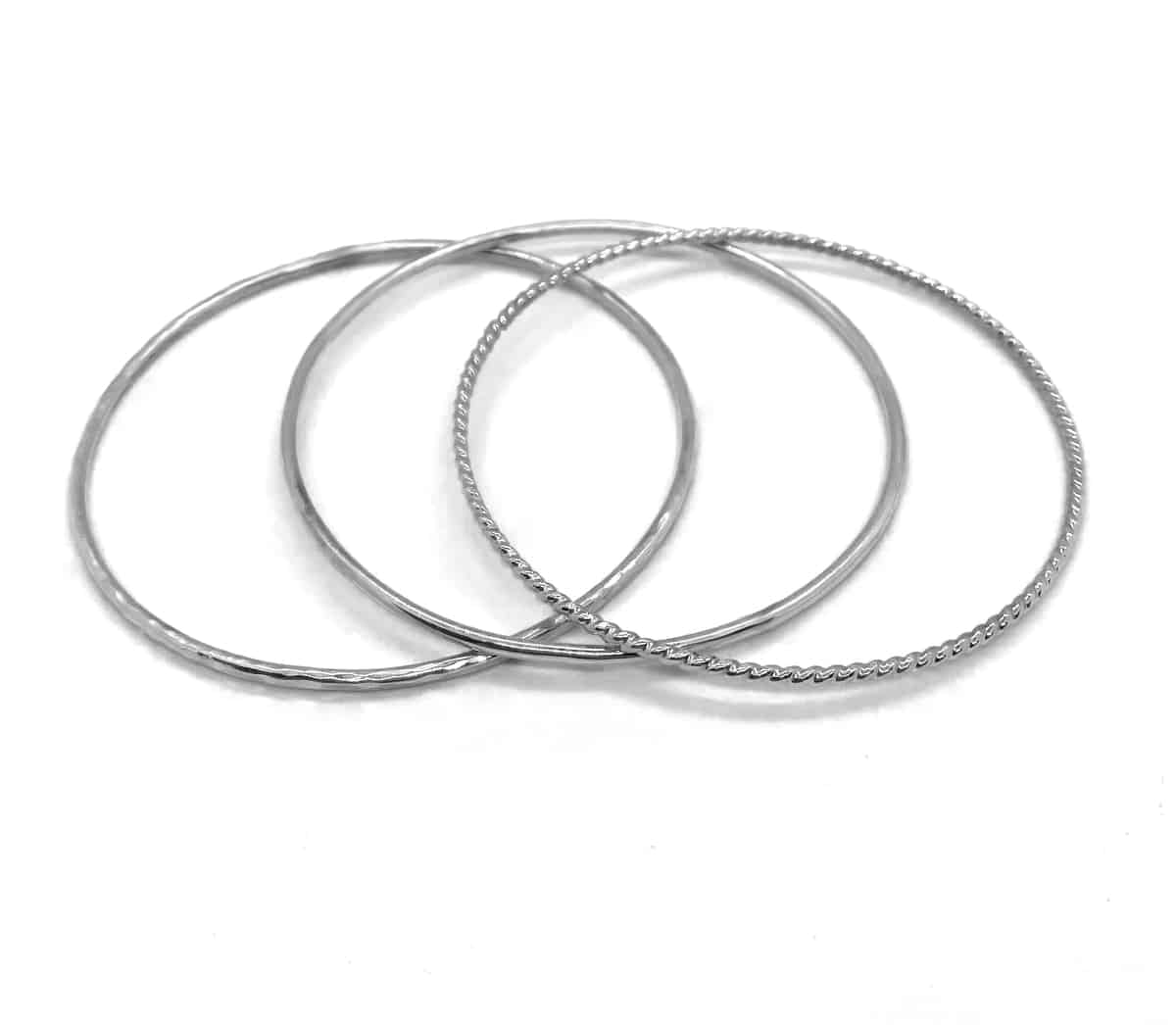 Trinity Silver Bangles