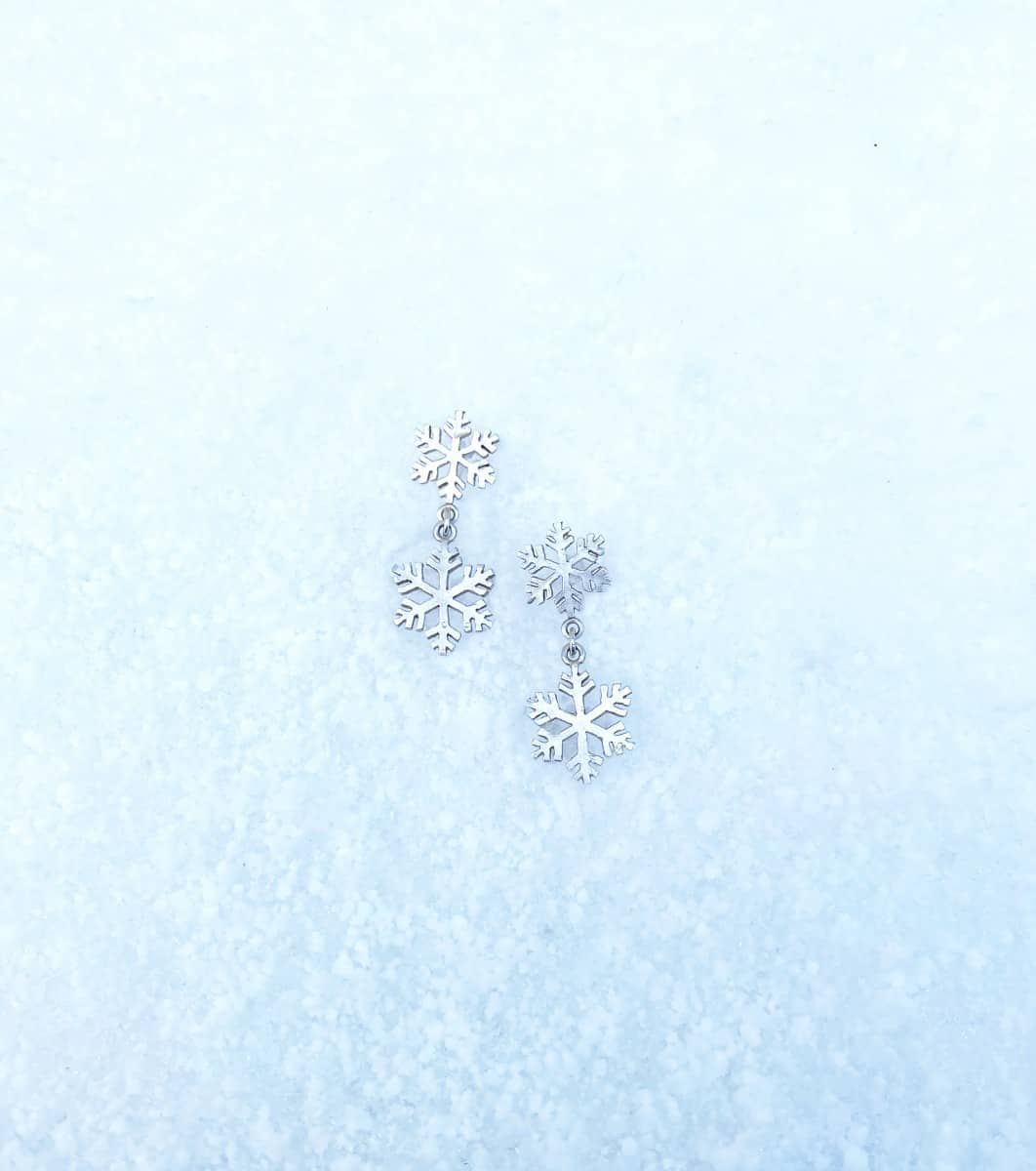 snowflake drop earrings by Victoria Jane