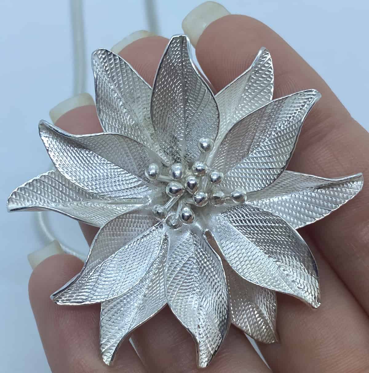 Clematis flower pendant