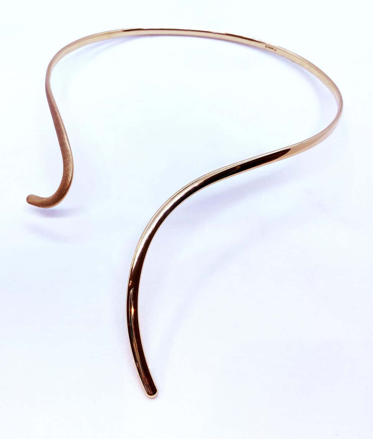 Rose Gold Torc made by Victoria Jane