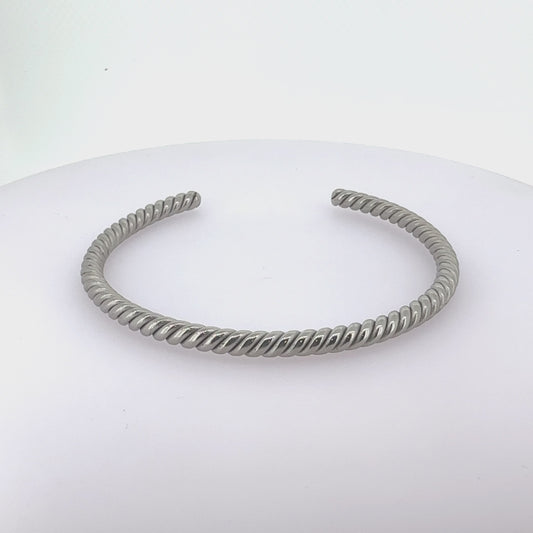 Natural Titanium Twisted Bracelet